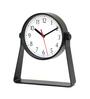 Antique Sleek Stand Black Plastic Table Clock
