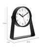 Antique Sleek Stand Black Plastic Table Clock