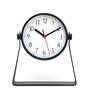 Antique Sleek Stand Black Plastic Table Clock
