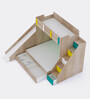 Sleep N Slide Bunk Bed in Oak Colour