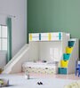 Sleep N Slide Bunk Bed in White Colour