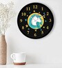 Multicolor Plastic Sleeping Unicorn Kids Wall Clock
