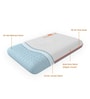 Air Gel Memory Foam Pillow with Removable Zipper Cover (Set of 4)