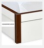 Slew Premier Queen Size Bed in White Finish with Hydraulic Storage Slew Premier Queen Size Bed in White Finish with Hydraulic Storage