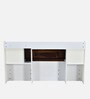 Slew Premier Queen Size Bed in White Finish with Hydraulic Storage Slew Premier Queen Size Bed in White Finish with Hydraulic Storage