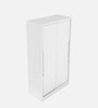 Slide N Store Compact Plus Steel 2 Door Wardrobe in Textured Bond White Colour