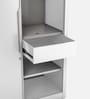 Slide N Store Compact Plus Steel 2 Door Wardrobe in Textured Bond White Colour