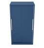 Slide N Store Metal Sliding Door Wardrobe in Tex Phiroja Blue Finish