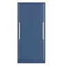 Slide N Store Metal Sliding Door Wardrobe in Tex Phiroja Blue Finish