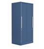 Slide N Store Metal Sliding Door Wardrobe in Tex Phiroja Blue Finish