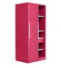 Slide N Store Compact Sliding Wardrobe in Tex Blush Red Finish