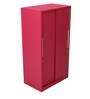 Slide N Store Compact Sliding Wardrobe in Tex Blush Red Finish