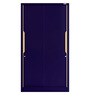 Compact Sliding Door Wardrobe in Textured Royal Blue Finish