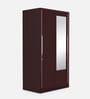 Slide N Store Pro 2 Door Sliding Wardrobe in Tex ShellWine Red Finish