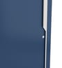 Slide N Store Wide Metal Sliding Door Wardrobe in Tex Phiroja Blue Finish