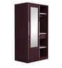 Slide N Store Pro 2 Door Sliding Wardrobe in Tex ShellWine Red Finish