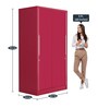 Slide N Store Pro Wardrobe 2 Door in Tex Blush Red Finish