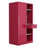 Slide N Store Pro Wardrobe 2 Door in Tex Blush Red Finish