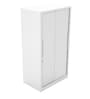 Slide Metal Sliding Door Wardrobe in Tex Bond White Colour
