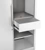 Slide Metal Sliding Door Wardrobe in Tex Bond White Colour