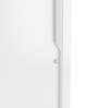 Slide Metal Sliding Door Wardrobe in Tex Bond White Colour