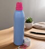 Blue Slim Fit Stainless Steel Hydration Water Bottle with Carry Loop, 750 ml