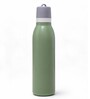 Green Slim Fit Stainless Steel Hydration Water Bottle with Carry Loop, 750 ml