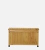 Slim Stocker Solid Wood Bench in Natural Finish with Storage