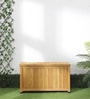 Slim Stocker Solid Wood Bench in Natural Finish with Storage