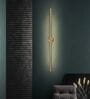 Slim Vertical Wall Light   Modern Minimalism in Brushed Gold