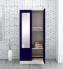 Slimline 2 Door Almirah (with Mirror) in Textured Ultra Marine Blue Colour