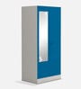 Slimline 2 Door Almirah In Blue Colour