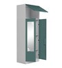 Slimline 2 Door M2 O2 Steel Almirah in Textured Sea Pine Colour