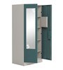 Slimline 2 Door M2 Steel Almirah in Textured Sea Pine Colour