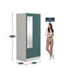 Slimline 2 Door M2 Steel Almirah in Textured Sea Pine Colour
