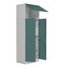 Slimline 2 Door O2 Steel Almirah in Textured Sea Pine Colour