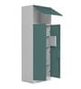 Slimline 2 Door O2 Steel Almirah in Textured Sea Pine Colour