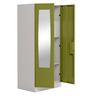 Slimline 2 Door Almirah In Green Colour