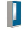 Slimline 2 Door Almirah In Blue Colour