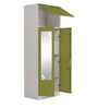 Slimline 2 Door Almirah In Green Colour