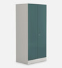 Slimline Metal 2 Door Almirah in Textured Sea Pine Colour