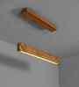 Slimline 24 Brown Wooden LED Hanging Lamp