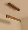 Slimline 24 Brown Wooden LED Hanging Lamp