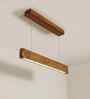 Slimline 24 Brown Wooden LED Hanging Lamp