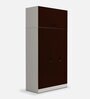 Slimline 3 Door Almirah in Russet Colour