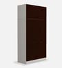 Slimline 3 Door Almirah in Russet Colour