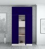 Slimline 3 Door Almirah in Textured Ultra Marine Blue Colour