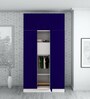 Slimline 3 Door Almirah in Textured Ultra Marine Blue Colour
