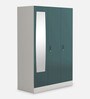 Slimline 3 Door M1 Steel Almirah in Textured Sea Pine Colour
