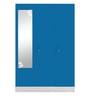 Slimline 3 Door Almirah In Blue Colour